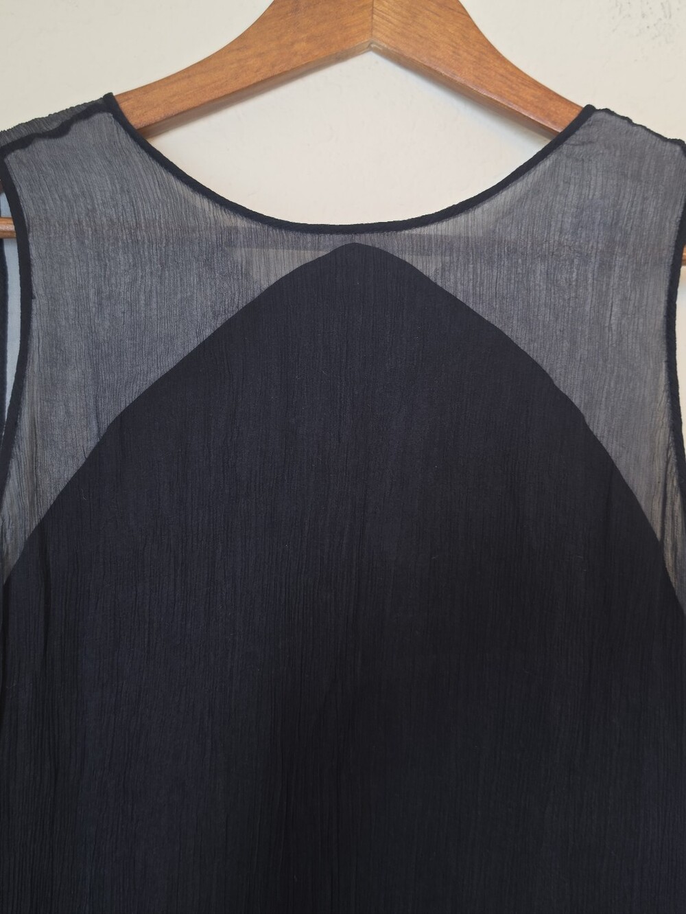 Rebecca Taylor Silk Sheer Shift Dress Womens Size 2 Black Luxury 90s Minimalist - Picture 2 of 11